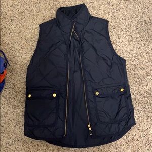 Navy Jcrew puffer vest